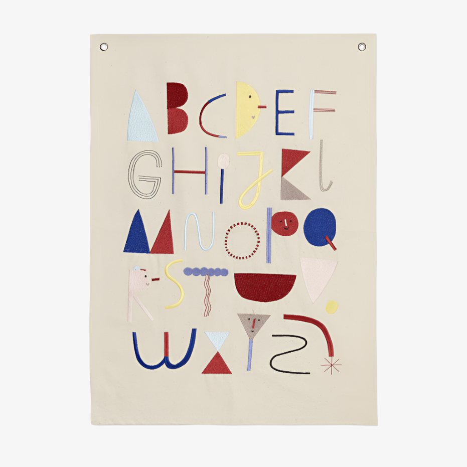 Alphabet Fabric Poster