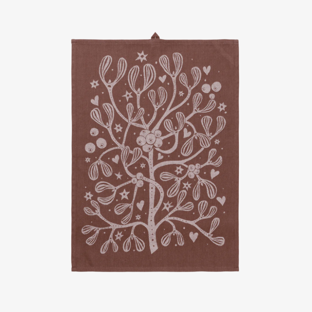 Mistletoe Tea Towel