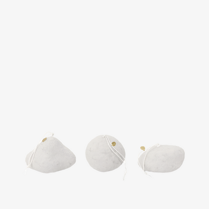 Snowball Ornaments - Set of 3