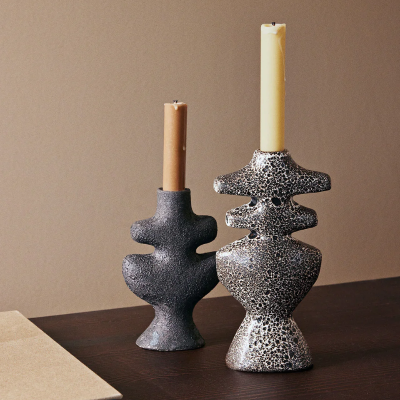 Yara Candle Holder Small Rustic Iron