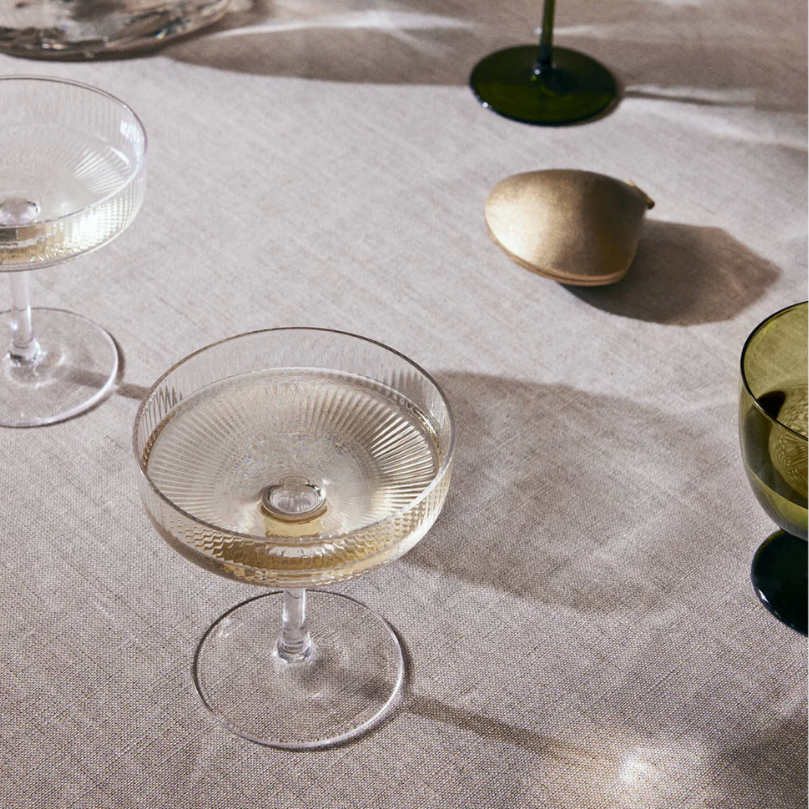 Ripple Champagne Saucers - Set of 2
