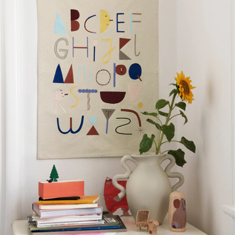 Alphabet Fabric Poster