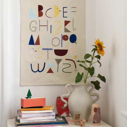 Alphabet Fabric Poster