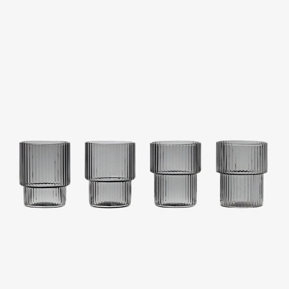 Ripple Small Glasses - Set of 4