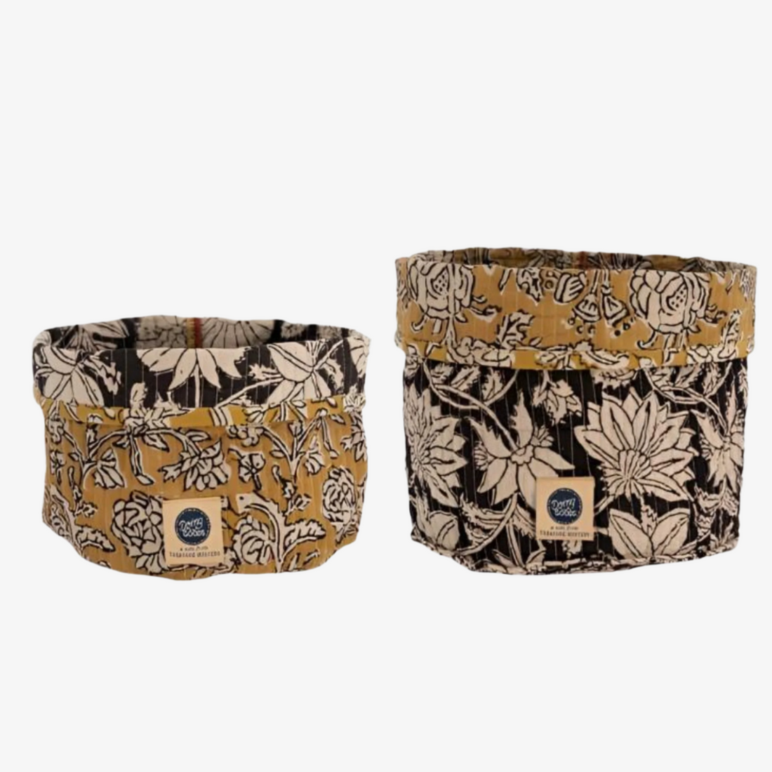 Botanical Fabric Baskets