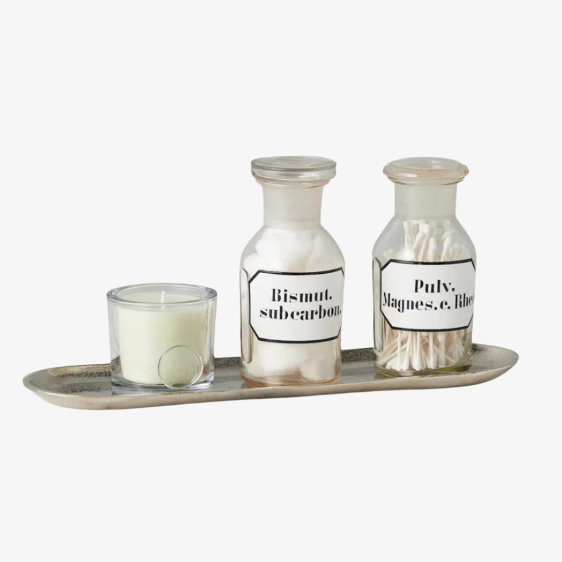 Silver Narrow Metal Tray (Small)