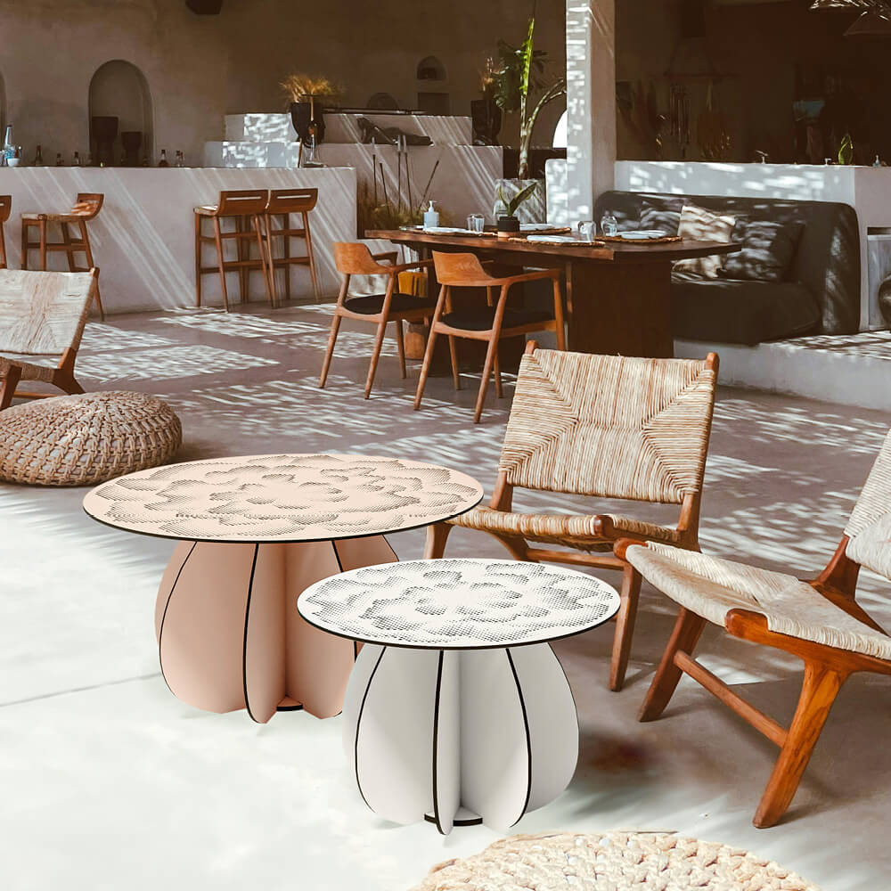 Coffee Table Gardenia Ø80cm - Matte White