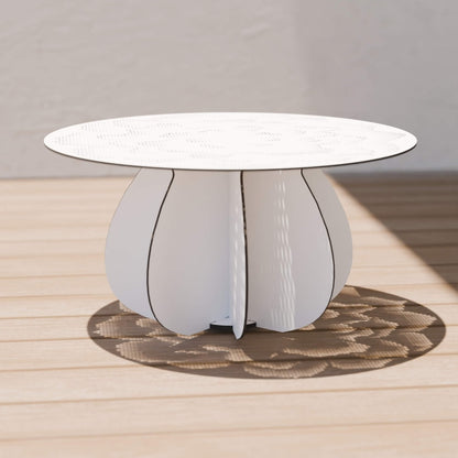 Coffee Table Gardenia Ø80cm - Matte White