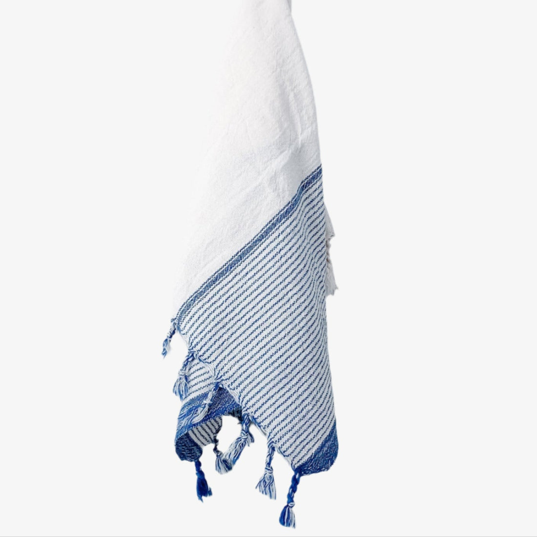 Ivory Blue Tribeca Hand Towel