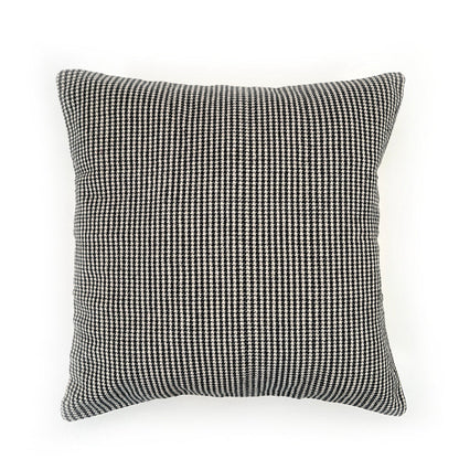 Houndstooth Cotton Pillow Cover