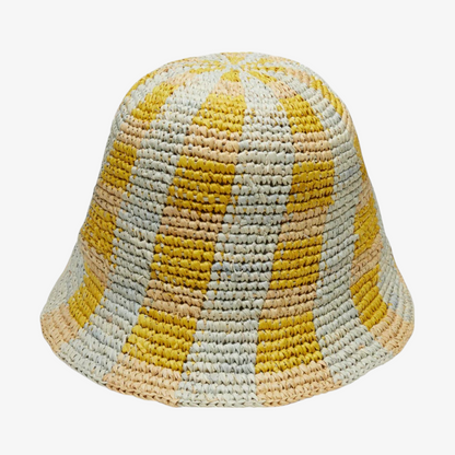 Chrissy Blue Gold Bucket Hat