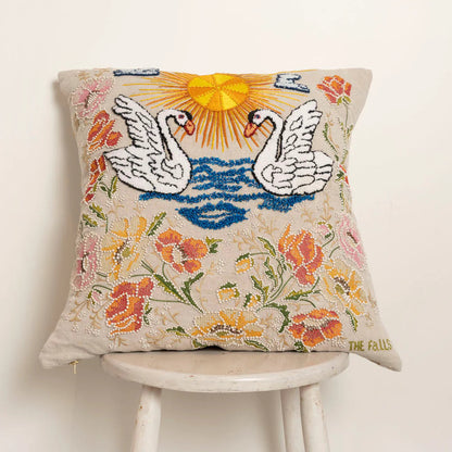 Swanning Along&quot; Pillow