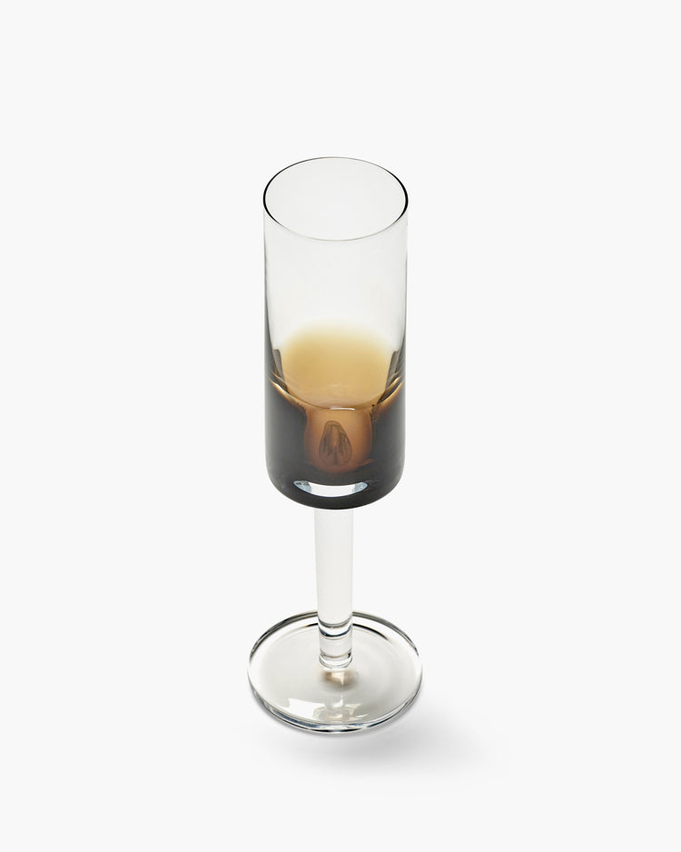 Champagne Glass Amber Zuma - Set of 4