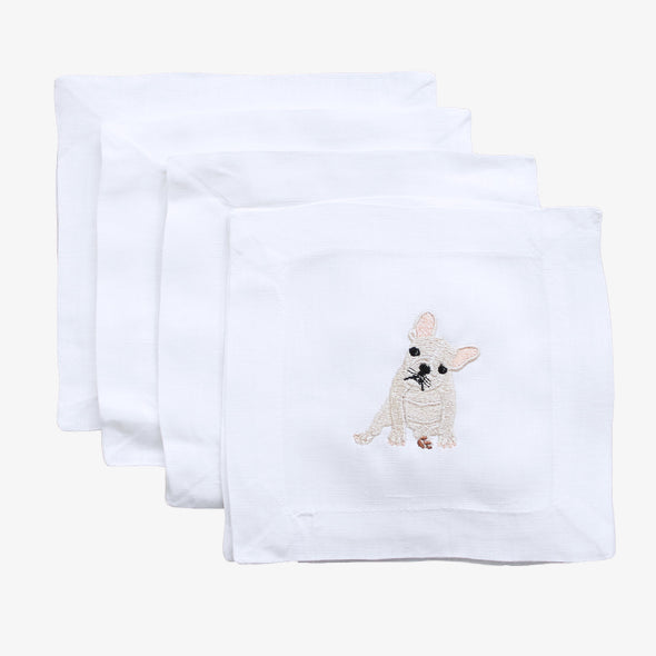 French Bulldog Cocktail Napkins