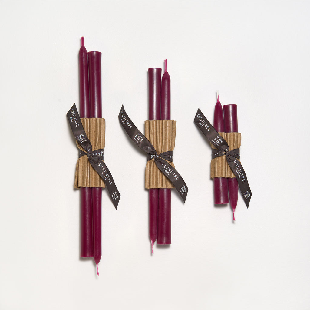 Everyday Taper Candles (Pair) - Wild Plum