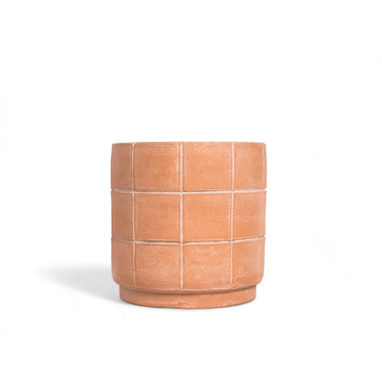 Grid Terracotta Planter - Small