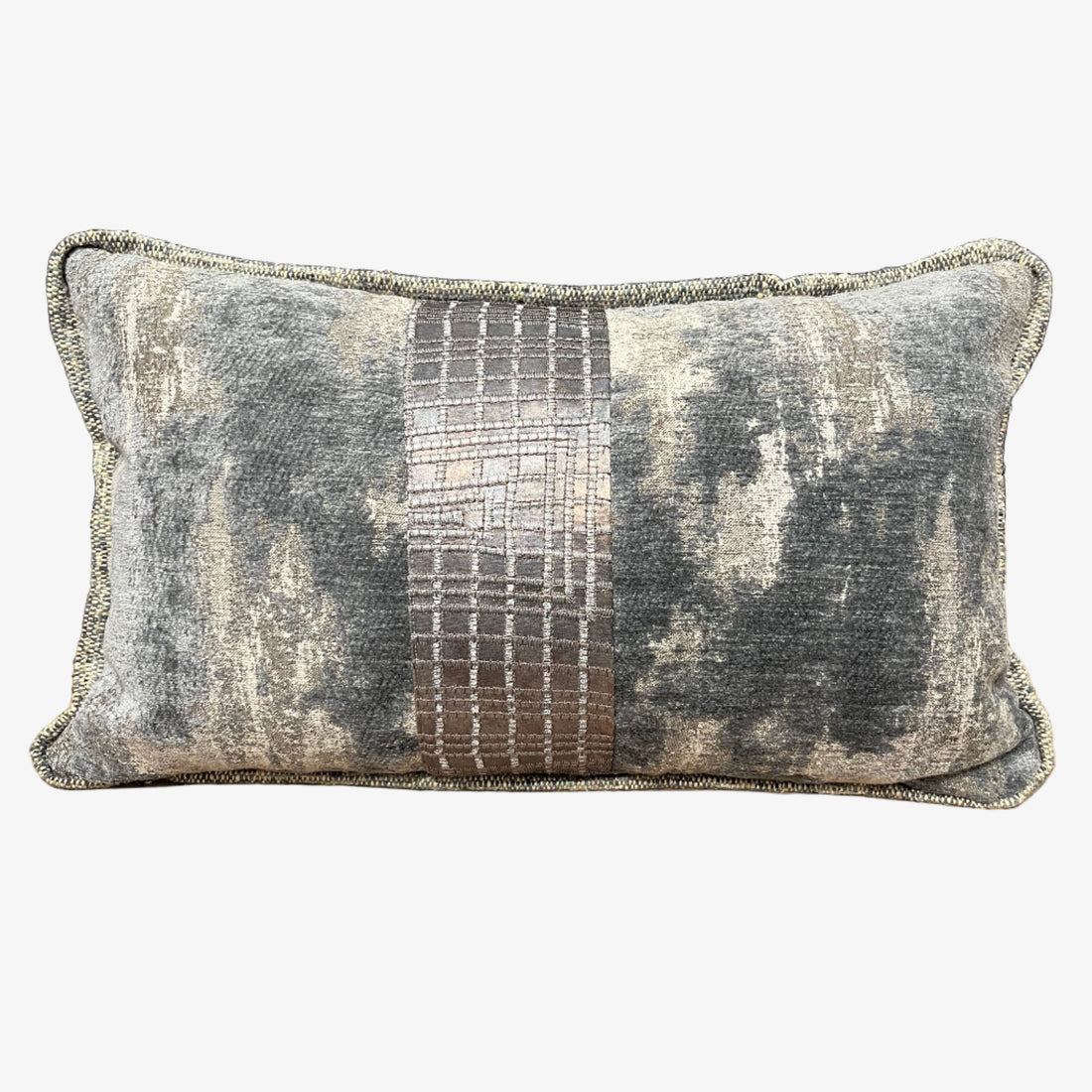 Metallic Gray Pillow