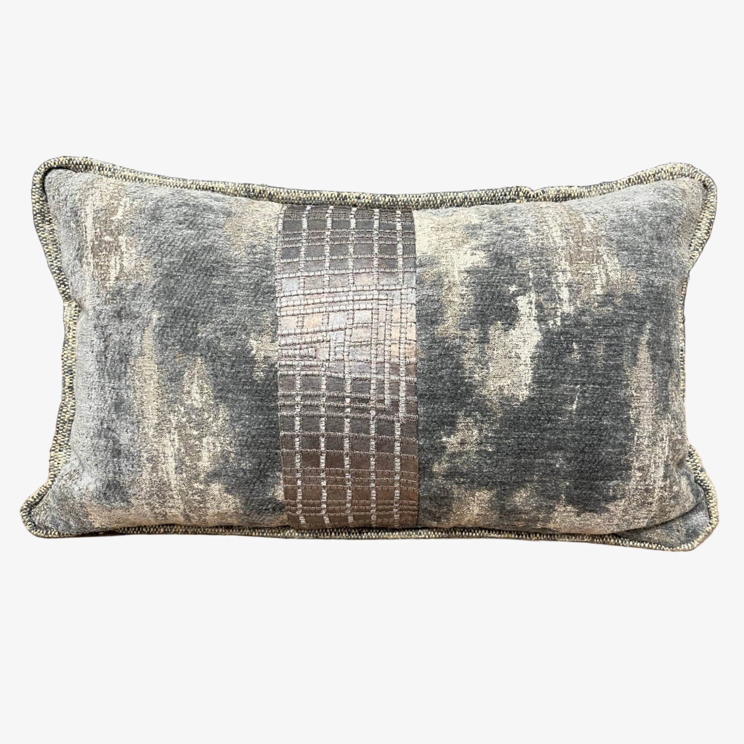 Metallic Gray Pillow