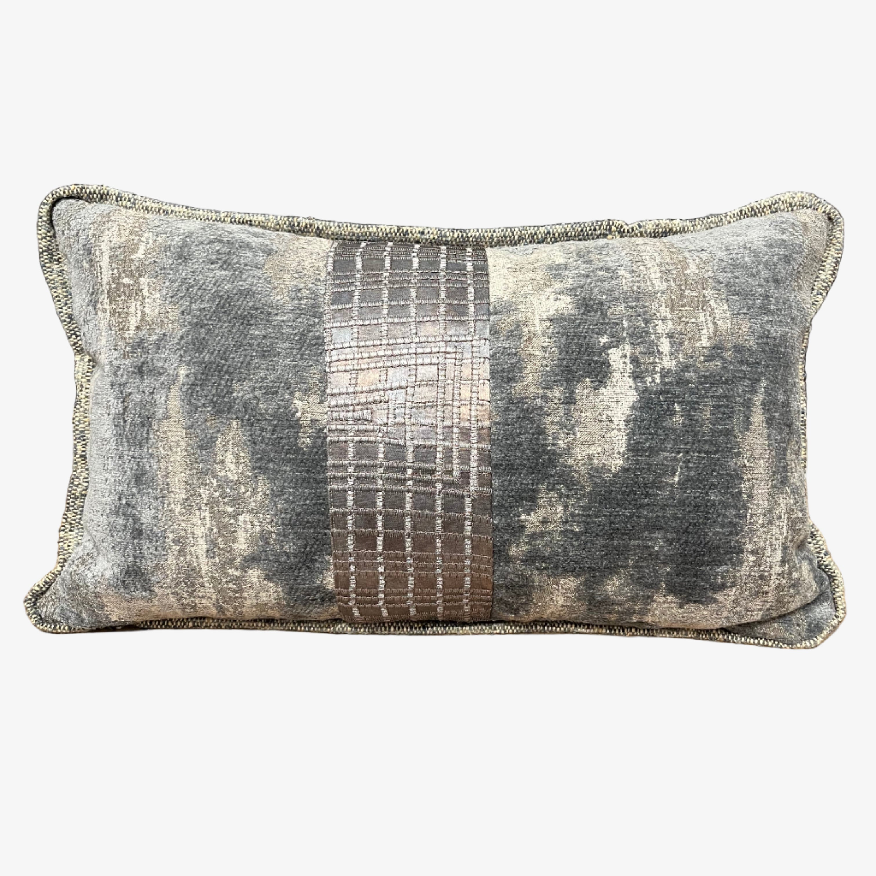Metallic Gray Pillow