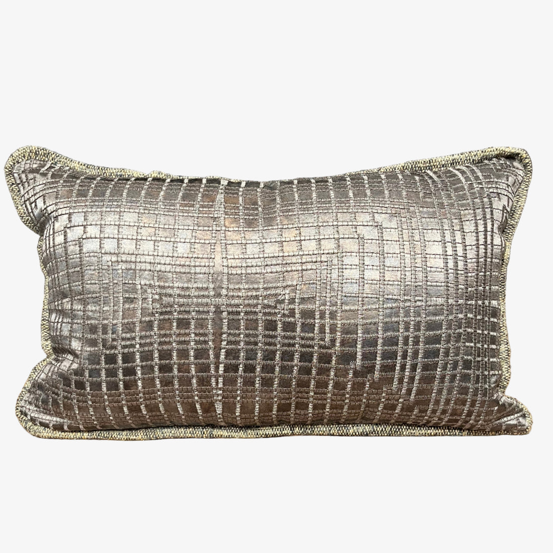 Metallic Gray Pillow
