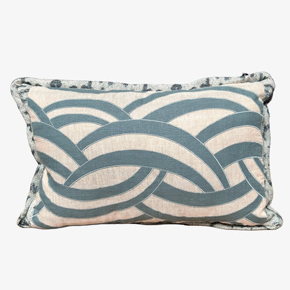 Blue Leo Pillow