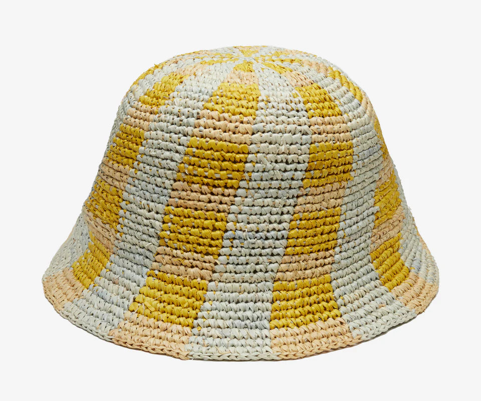 Chrissy Blue Gold Bucket Hat