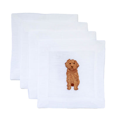 Cavapoo/Golden Doodle Cocktail Napkins
