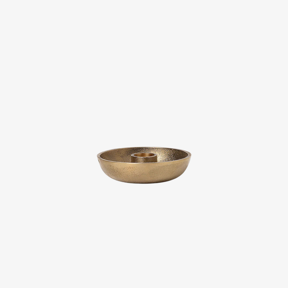 Bowl Candle Holder - Single - Brass