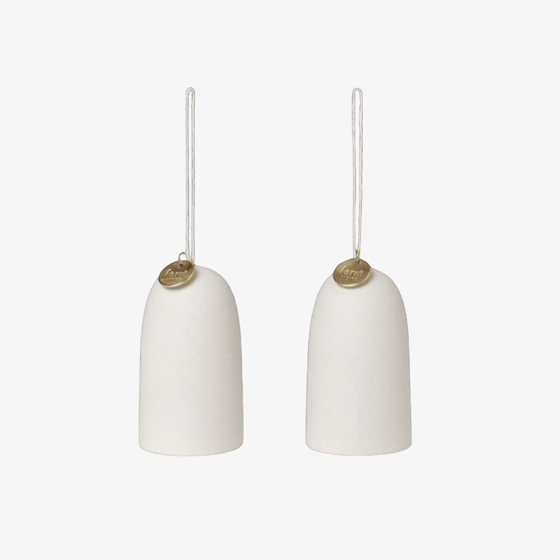Bell Ceramic Ornament - Set of 2