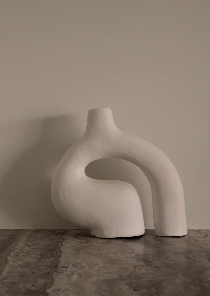 Talat White Vase