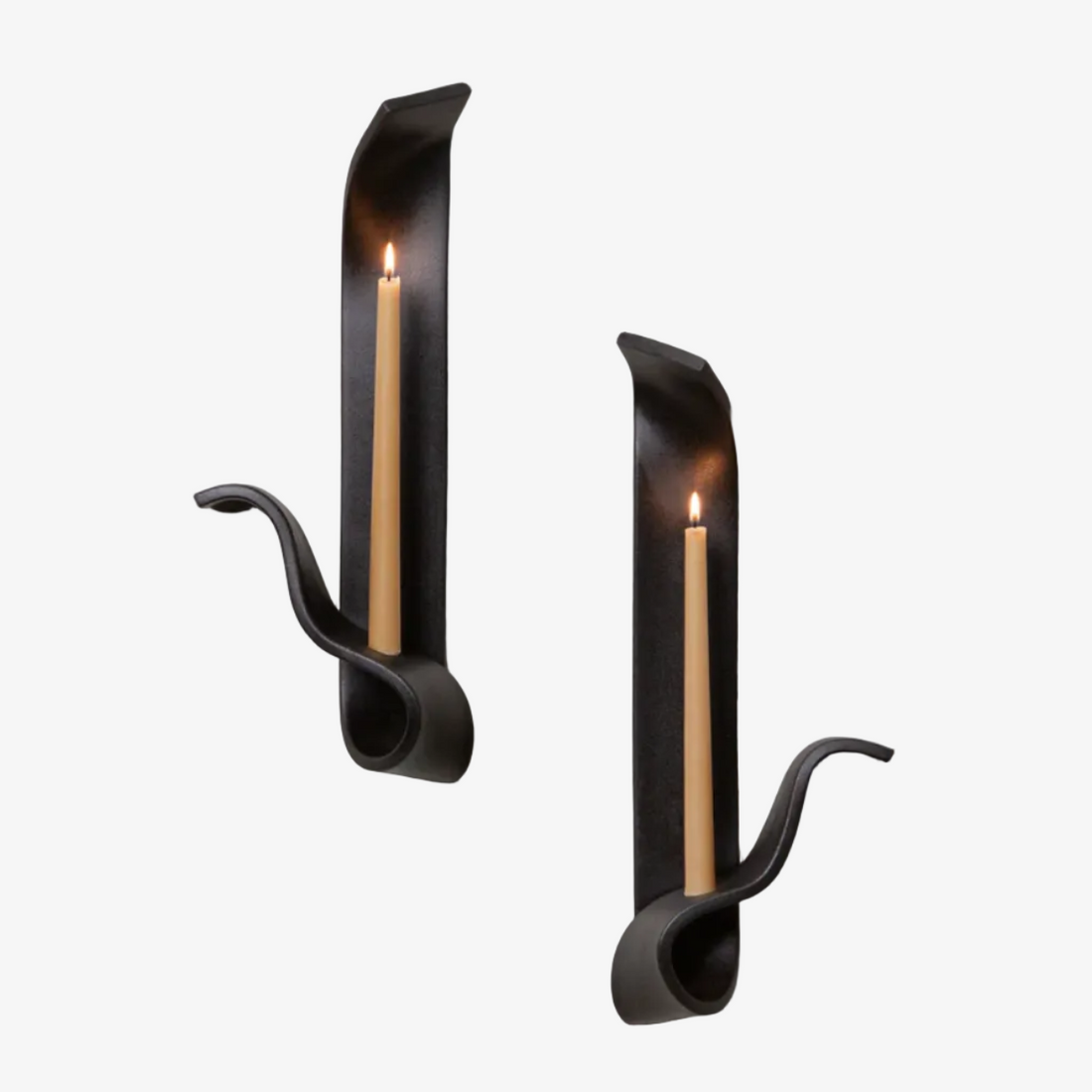Moonara Candle Sconce - Black
