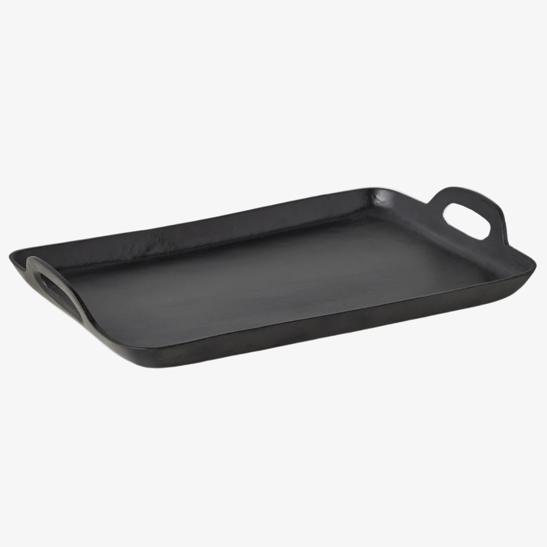 Black Rectangle Metal Tray (Medium)