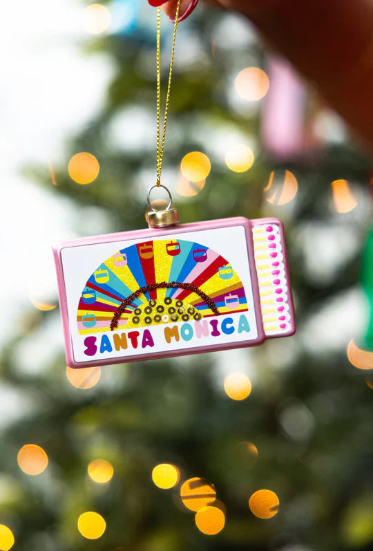 Santa Monica Matchbook Ornament