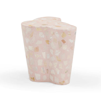 Slab Faux Terrazzo Indoor/Outdoor Side Table