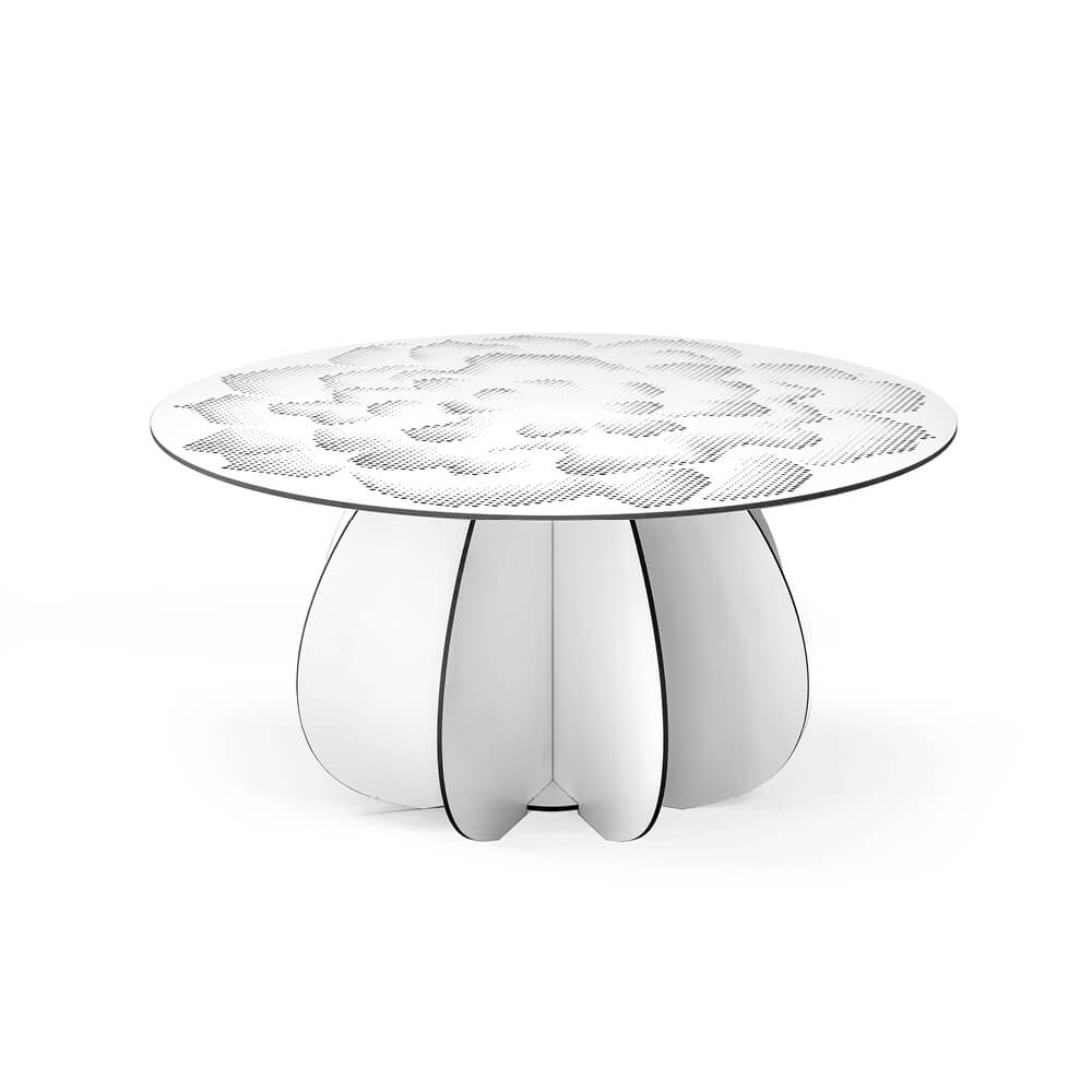 Coffee Table Gardenia Ø80cm - Matte White