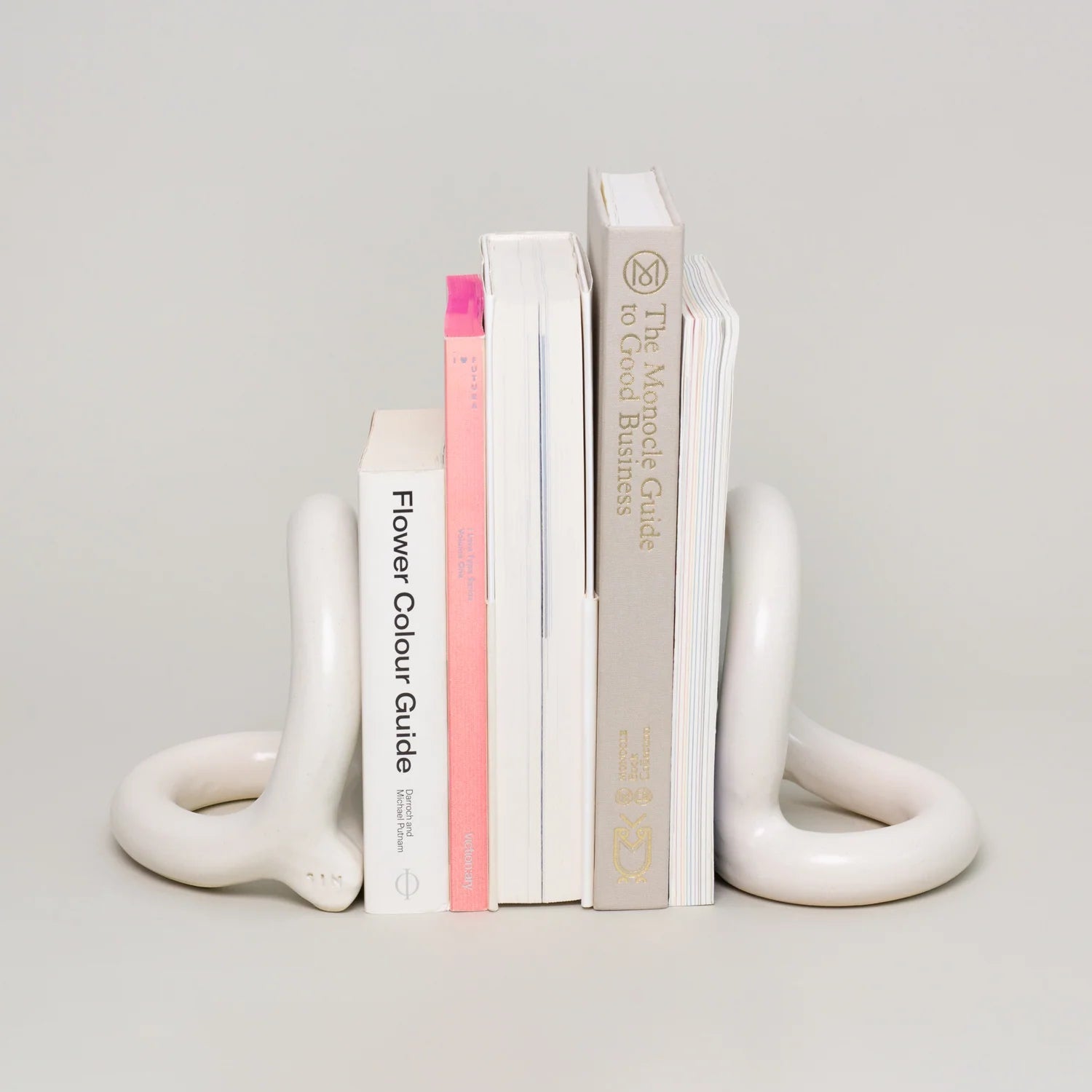 Bacchus Bookends - Cream