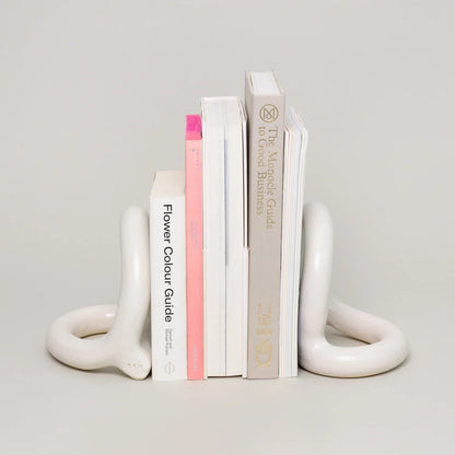 Bacchus Bookends - Cream