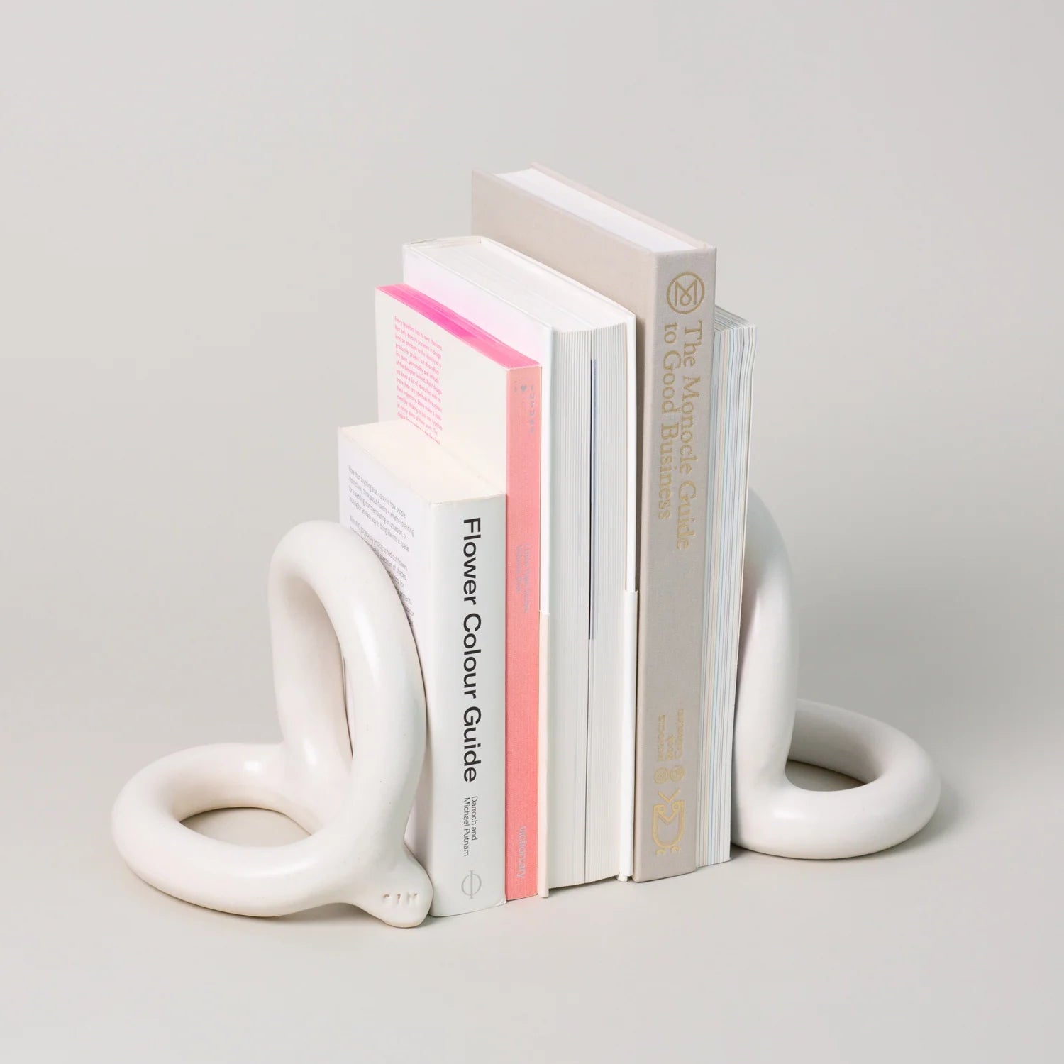 Bacchus Bookends - Cream