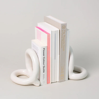 Bacchus Bookends - Cream
