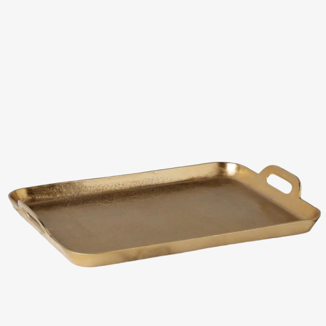 Gold Rectangle Metal Tray (Large)