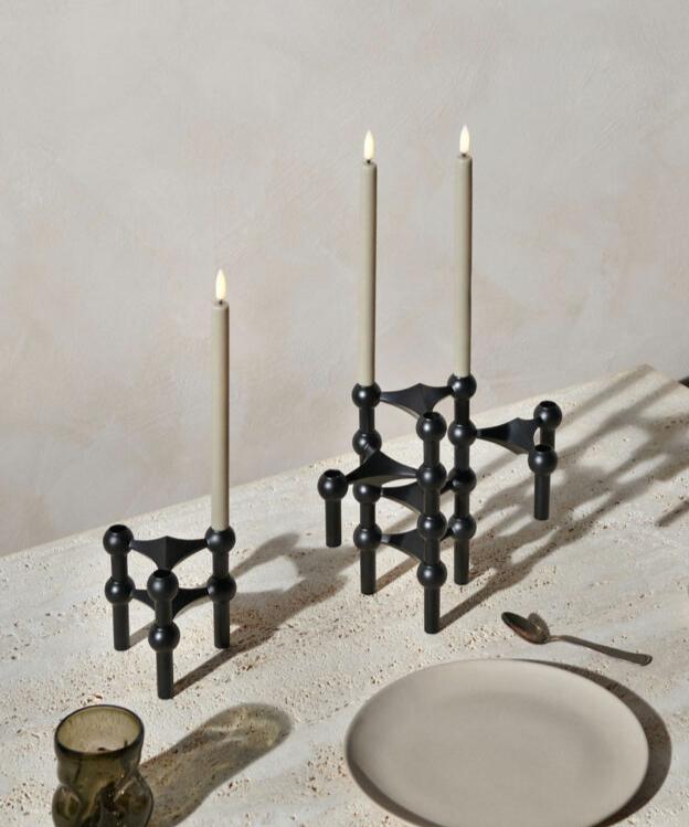 STOFF Nagel Candle Holder (Black)