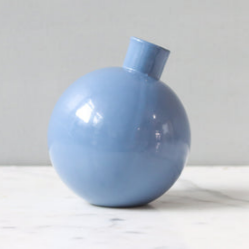 Denim Sphere Bud Vase