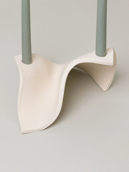 Drape Candelabra - Bone