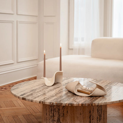 Drape Candelabra - Bone