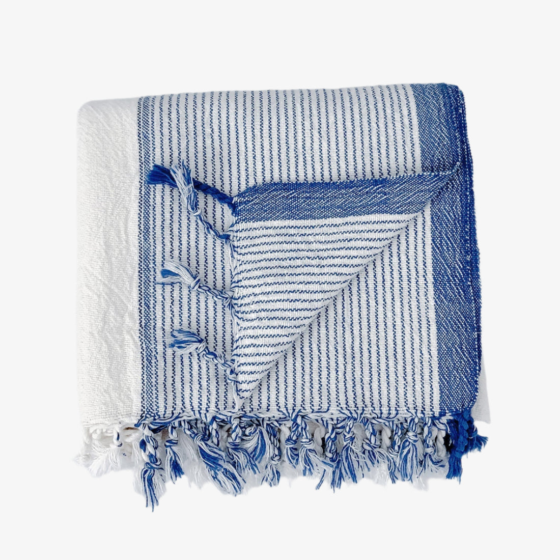 Ivory Blue Tribeca Towel