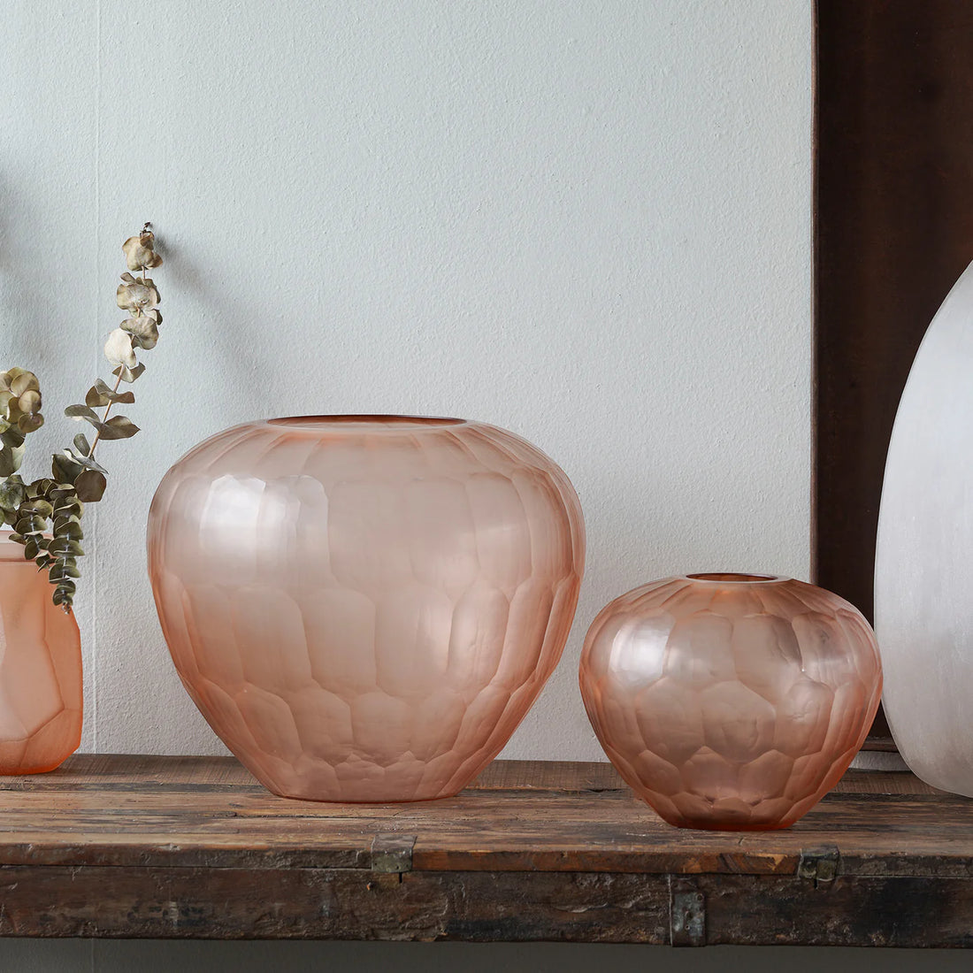 Bonita Hand Cut Glass Vessel - Large