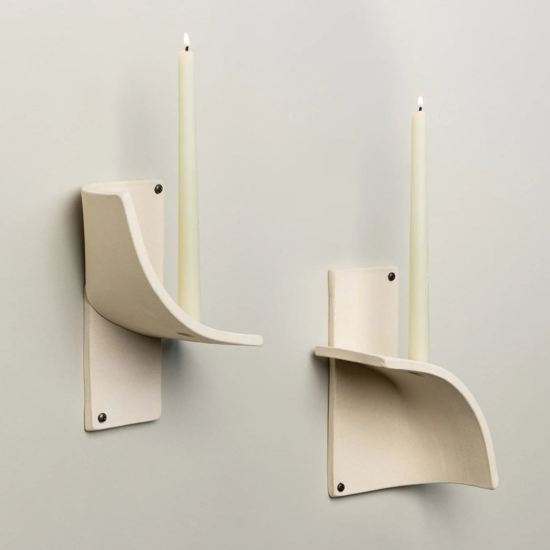 Kahn Candle Sconce - Bone