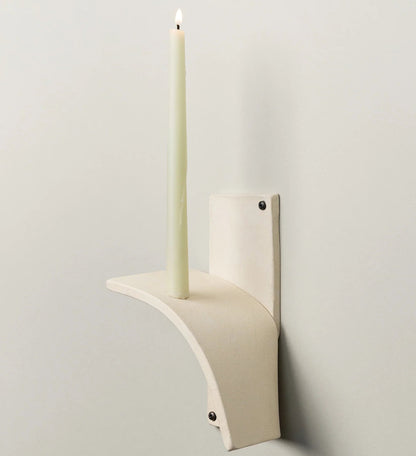 Kahn Candle Sconce - Bone