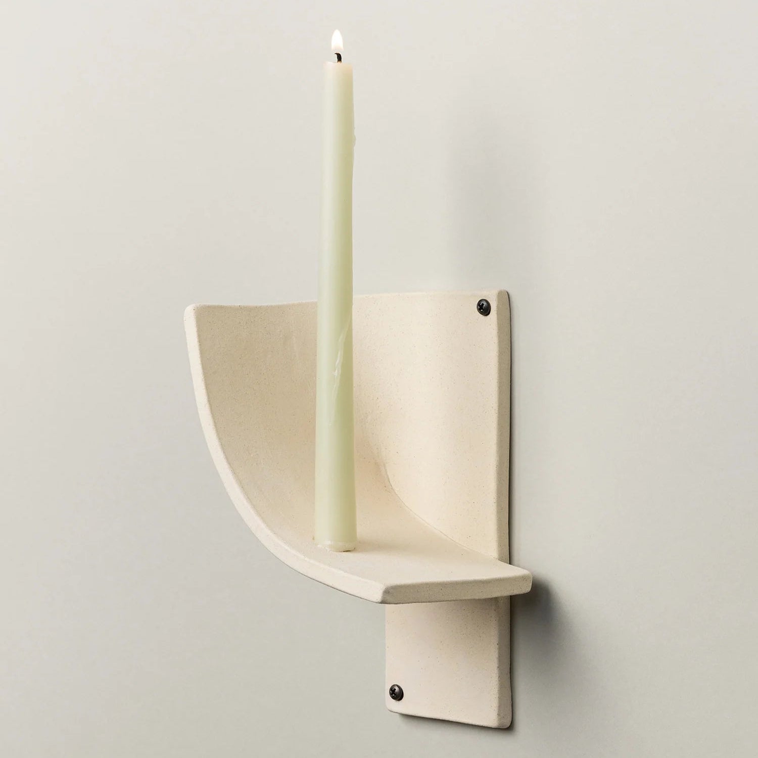Kahn Candle Sconce - Bone