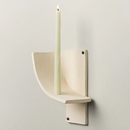 Kahn Candle Sconce - Bone